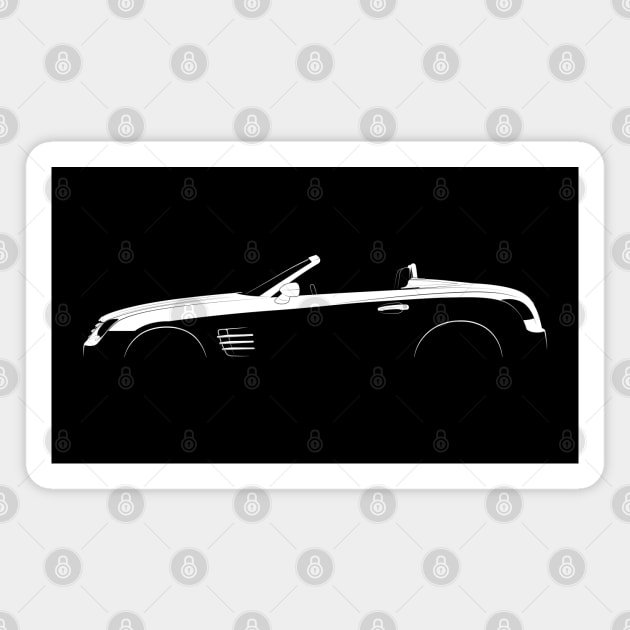 Chrysler Crossfire Roadster Silhouette Magnet by Car-Silhouettes